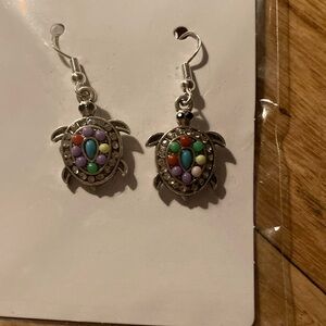 “Sea Turtle” earrings.